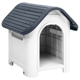 Dog House Gray 23.2"x29.5"x26" Polypropylene